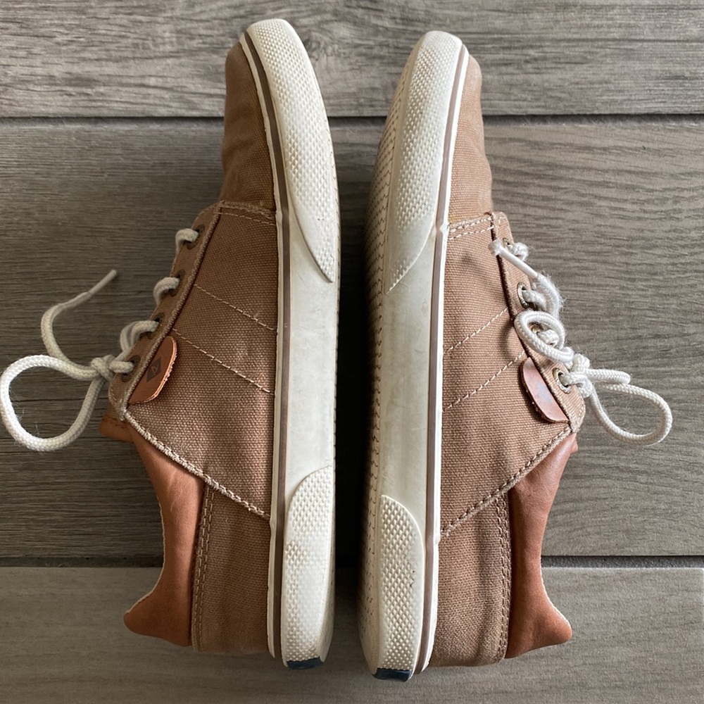 Boys Sperry Ollie Shoes - Tan/Khaki - Picture 7 of 8